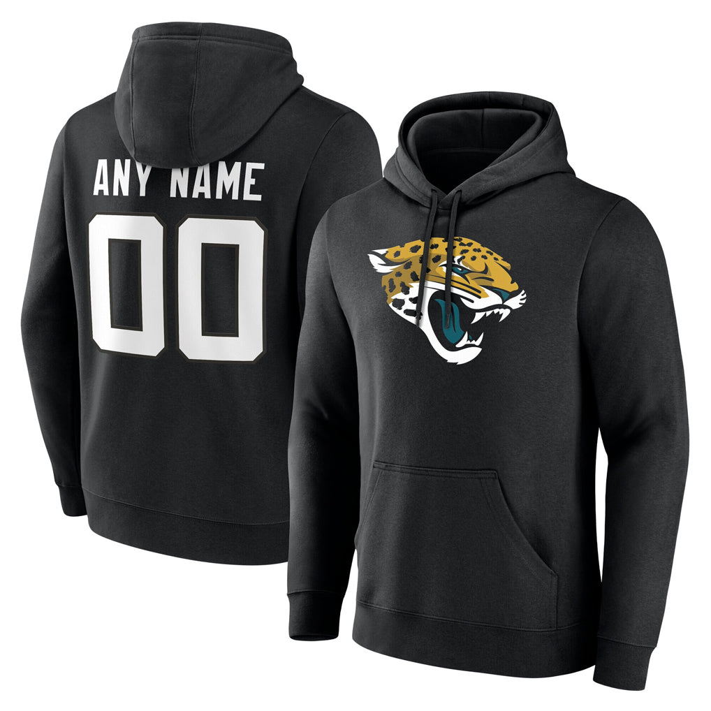 Choea Custom J.Jaguars Black Pullover Hoodies Limited Any Name & Numbers Stitched Jerseys