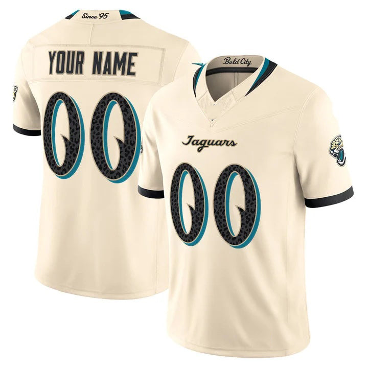 Choea Custom J.Jaguars Natural 2026 Rivalries Vapor Limited Jersey - All Stitched