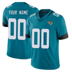 Choea Custom J.Jaguars Teal Vapor Untouchable Limited Home Game Any Name & Numbers Stitched Jerseys