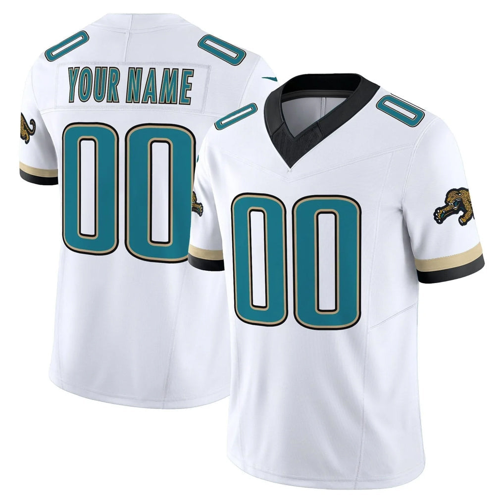 Choea Custom J.Jaguars White Prowler Throwback Vapor F.U.S.E. Limited Home Game Any Name & Numbers Stitched Jerseys