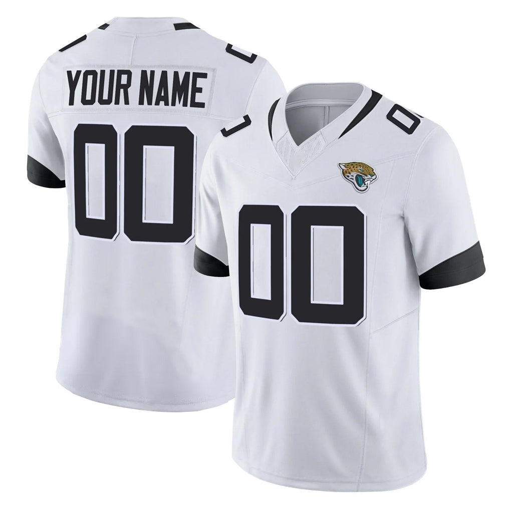 Choea Custom J.Jaguars White Vapor F.U.S.E. Limited Home Game Any Name & Numbers Stitched Jerseys