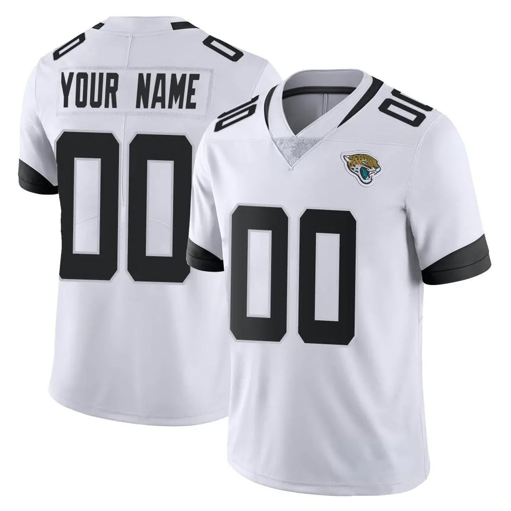Choea Custom J.Jaguars White Vapor Untouchable Limited Home Game Any Name & Numbers Stitched Jerseys