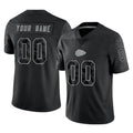 Choea Custom KC.Chiefs Black Limited Reflective Game Any Name & Numbers Stitched Jerseys