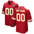 Choea Custom KC.Chiefs Red Replica Game Stitched Jerseys