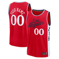 Choea Custom LA.Clippers Red Fast Break Stitched Jerseys- Statement Edition