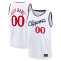 Choea Custom LA.Clippers White Fast Break Stitched Jerseys - Association Edition