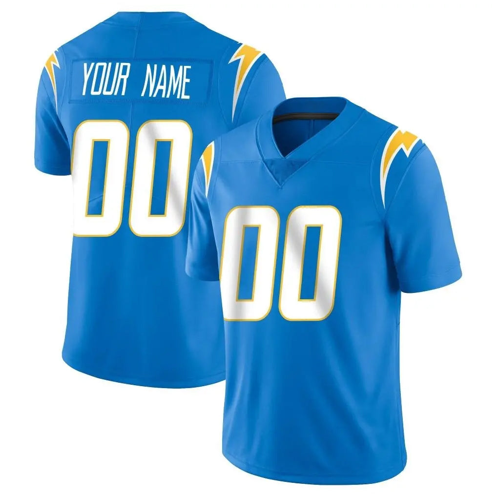 Choea Custom LA.Chargers Blue Limited Vapor Untouchable Home Game Any Name & Numbers Stitched Jerseys
