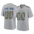 Choea Custom LA.Chargers Gray Atmosphere Fashion Limited Game Any Name & Numbers Stitched Jerseys