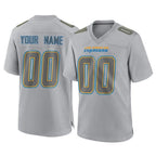 Choea Custom LA.Chargers Gray Atmosphere Fashion Limited Game Any Name & Numbers Stitched Jerseys