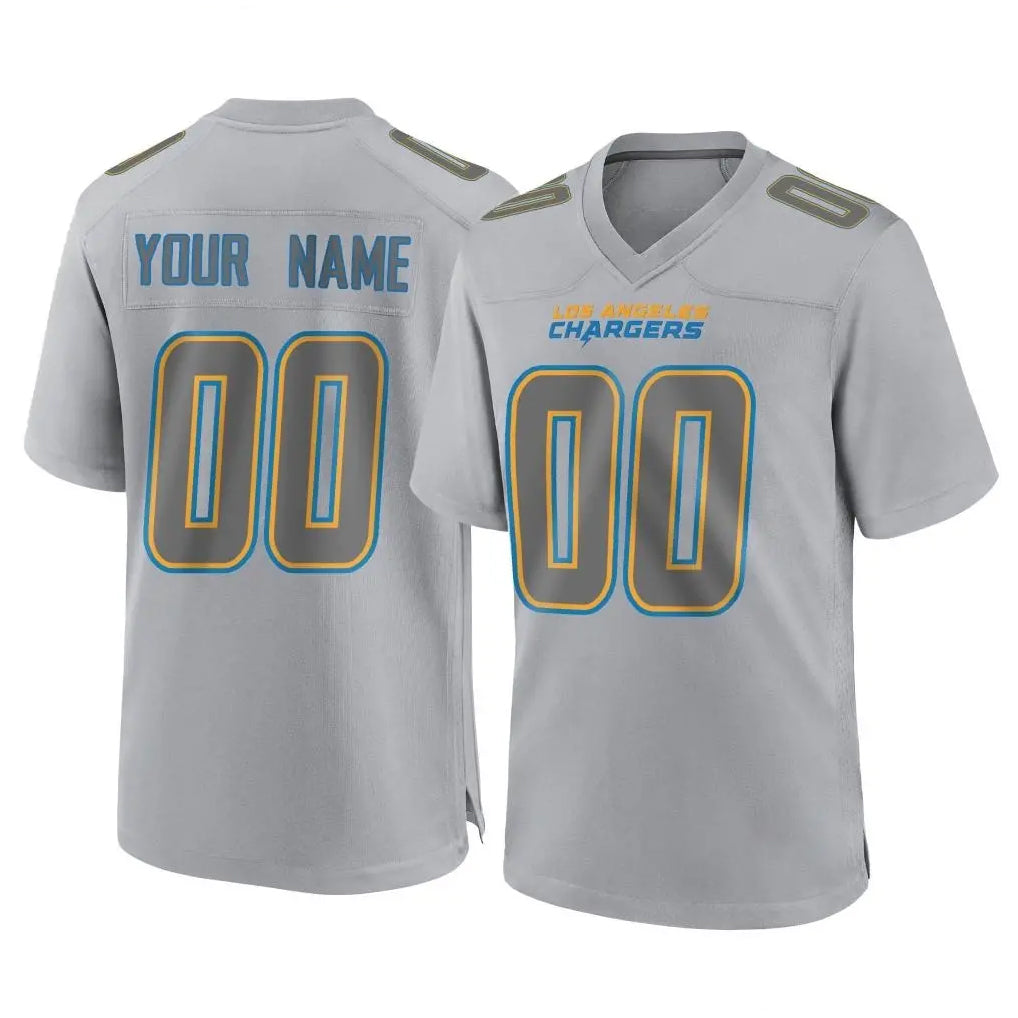 Choea Custom LA.Chargers Gray Atmosphere Fashion Limited Game Any Name & Numbers Stitched Jerseys