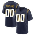 Choea Custom LA.Chargers Navy Home Game Any Name & Numbers Stitched Jerseys