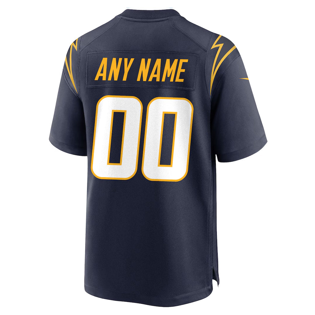 Choea Custom LA.Chargers Navy Home Game Stitched Jerseys
