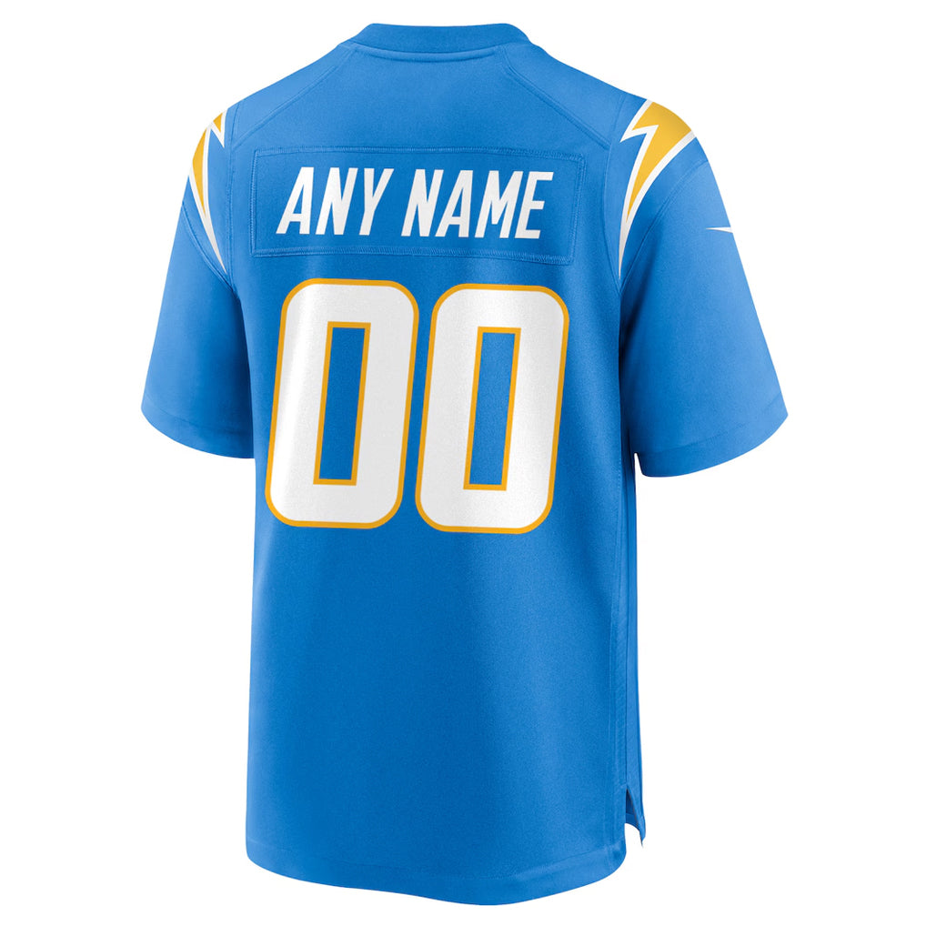Choea Custom LA.Chargers Powder Blue Home Game Stitched Jerseys