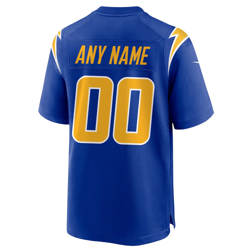 Choea Custom LA.Chargers Royal Alternate Home Game Stitched Jerseys