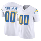 Choea Custom LA.Chargers White Limited Vapor F.U.S.E. Home Game Any Name & Numbers Stitched Jerseys