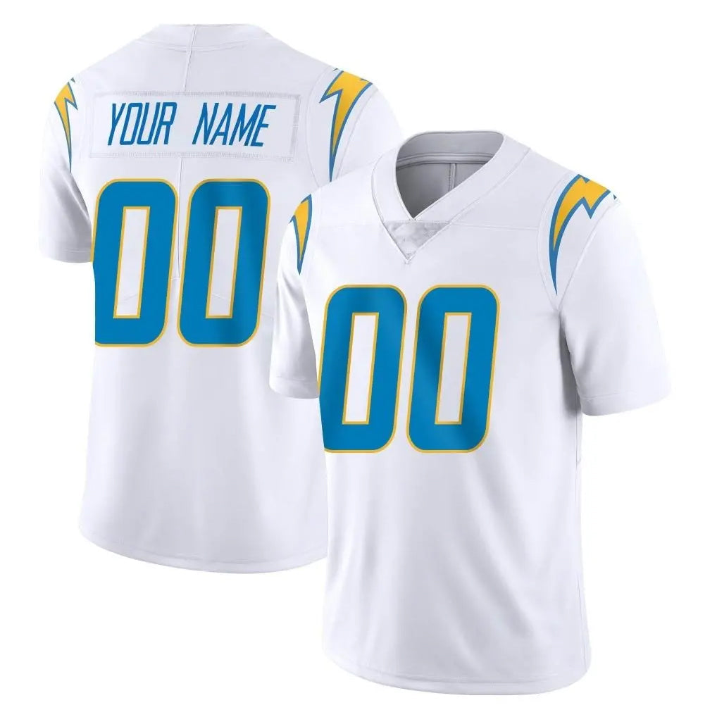 Choea Custom LA.Chargers White Limited Vapor Untouchable Home Game Any Name & Numbers Stitched Jerseys