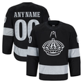 Choea Custom LA.Kings Black Alternate Authentic Pro Jerseys