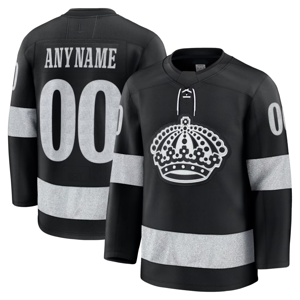 Choea Custom LA.Kings Black Alternate Premium Jerseys