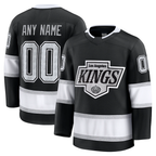 Choea Custom LA.Kings Black Home Premium Jerseys