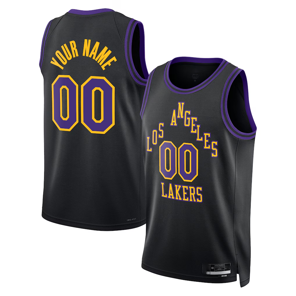Choea Custom LA.Lakers 2025-2026 City Edition Swingman Stitched Jerseys