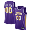 Choea Custom LA.Lakers Purple Swingman Stitched Jerseys - Statement Edition