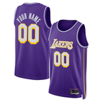Choea Custom LA.Lakers Purple Swingman Stitched Jerseys - Statement Edition