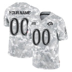 Choea Custom LA.Rams Arctic Camo Salute To Service Limited Game Any Name & Numbers Stitched Jerseys