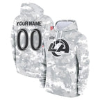 Choea Custom LA.Rams Arctic Camo Salute to Service Hoodies Limited Game Any Name & Numbers Stitched Jerseys