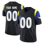 Choea Custom LA.Rams Black Midnight Rivalries Collection Limited Home Game Any Name & Numbers Stitched Jerseys