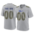 Choea Custom LA.Rams Gray Atmosphere Fashion Home Game Any Name & Numbers Stitched Jerseys