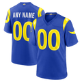 Choea Custom LA.Rams Royal Game Stitched Jerseys