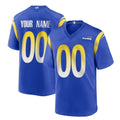 Choea Custom LA.Rams Royal Home Game Any Name & Numbers Stitched Jerseys