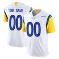 Choea Custom LA.Rams White Limited Vapor Untouchable Home Game Any Name & Numbers Stitched Jerseys