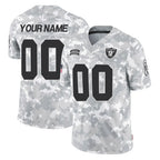 Choea Custom LV.Raiders Arctic Camo Salute To Service Limited Game Any Name & Numbers Stitched Jerseys