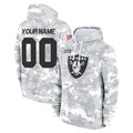 Choea Custom LV.Raiders Arctic Camo Salute to Service Hoodies Limited Game Any Name & Numbers Stitched Jerseys