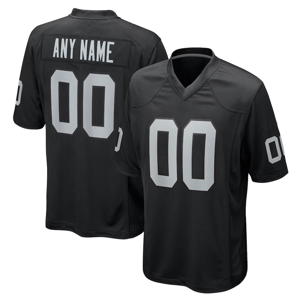 Choea Custom LV.Raiders Black Home Game Stitched Jerseys