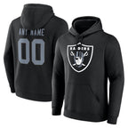 Choea Custom LV.Raiders Black LOGO Pullover Hoodies Home Game Any Name & Numbers Stitched Jerseys