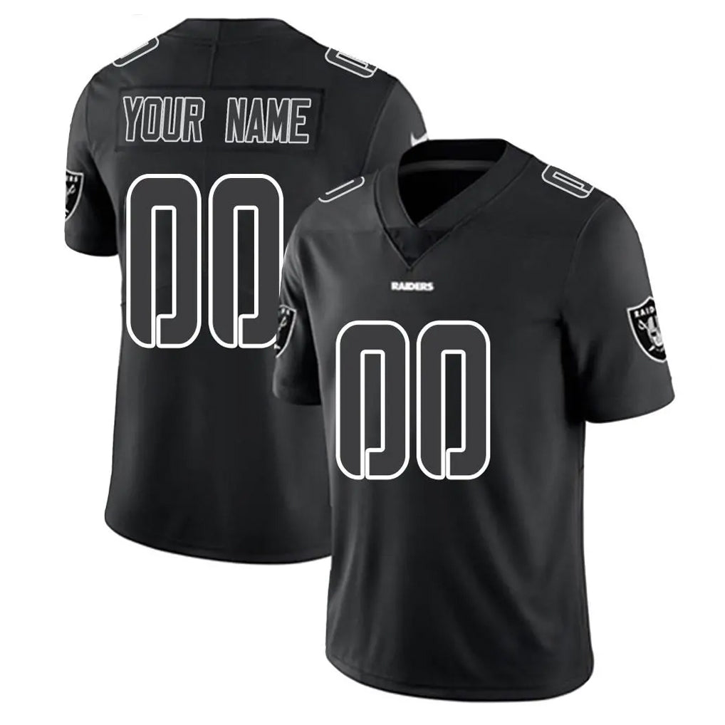 Choea Custom LV.Raiders Black Limited Black Impact Home Game Any Name & Numbers Stitched Jerseys