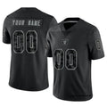 Choea Custom LV.Raiders Black RFLCTV Limited Stitched Jerseys