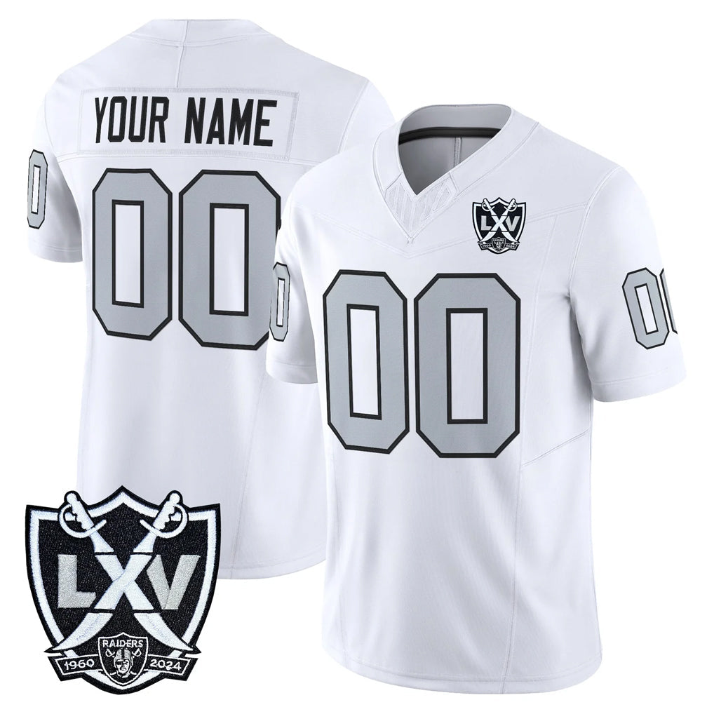Choea Custom LV.Raiders White 2026 Vapor Limited Home Game Any Name & Numbers Stitched Jerseys