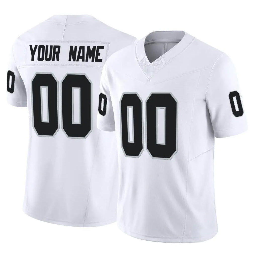 Choea Custom LV.Raiders White Limited Vapor F.U.S.E. Home Game Any Name & Numbers Stitched Jerseys