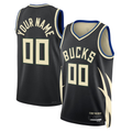Choea Custom M.Bucks Black 2022-23 Swingman Jerseys - Statement Edition
