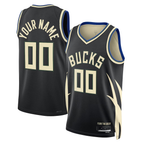 Choea Custom M.Bucks Black 2022-23 Swingman Jerseys - Statement Edition