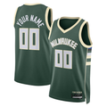 Choea Custom M.Bucks Hunter Green Swingman Jerseys - Icon Edition
