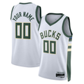 Choea Custom M.Bucks White Swingman Jerseys - Association Edition