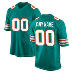 Choea Custom M.Dolphins Aqua Alternate Home Game Any Name & Numbers Stitched Jerseys