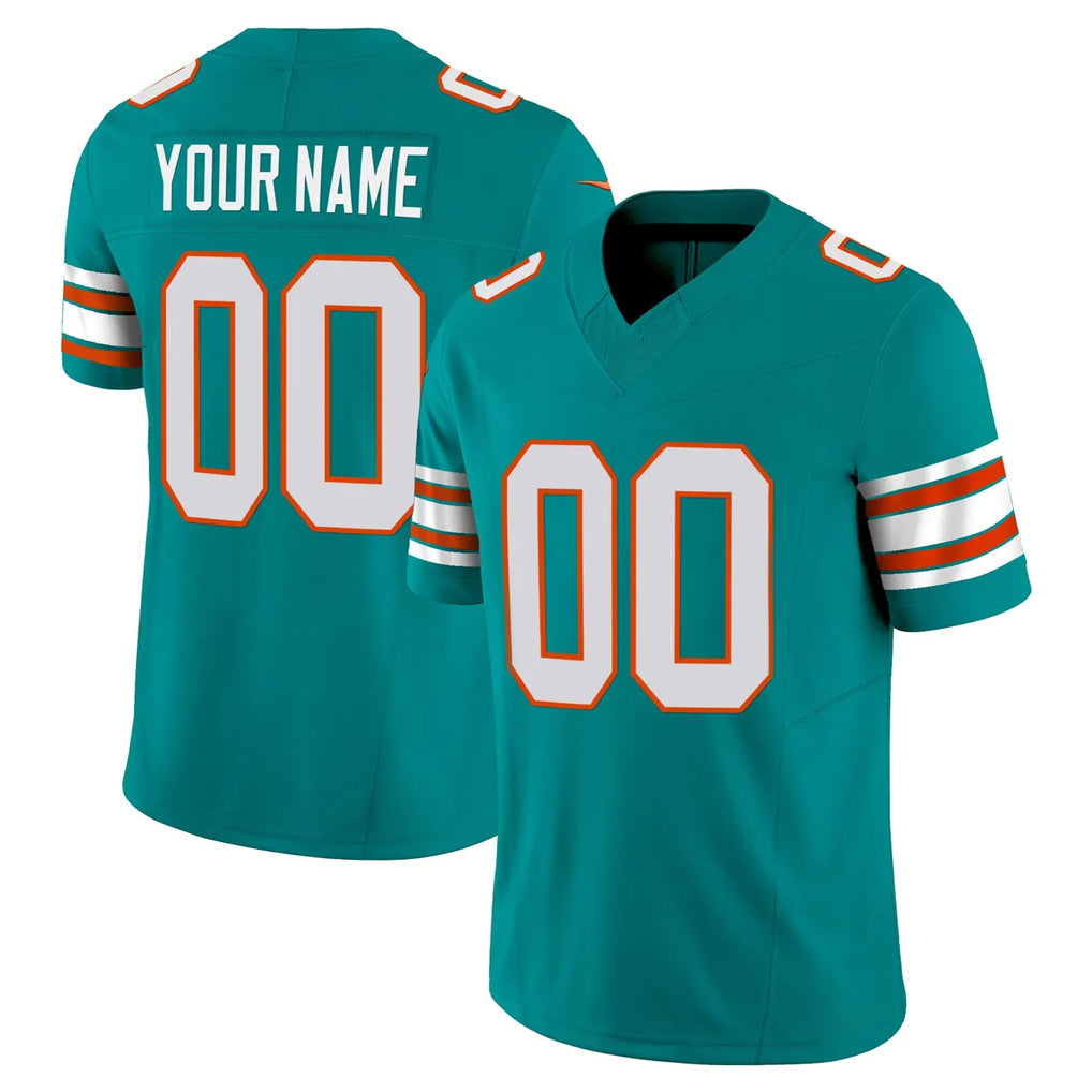 Choea Custom M.Dolphins Aqua Limited Alternate Vapor F.U.S.E. Home Game Any Name & Numbers Stitched Jerseys