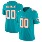 Choea Custom M.Dolphins Aqua Limited Vapor F.U.S.E. Home Game Any Name & Numbers Stitched Jerseys