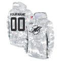 Choea Custom M.Dolphins Arctic Camo Salute to Service Hoodies Limited Game Any Name & Numbers Stitched Jerseys