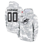 Choea Custom M.Dolphins Arctic Camo Salute to Service Hoodies Limited Game Any Name & Numbers Stitched Jerseys